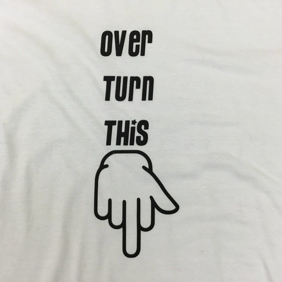 Adult Pro Choice Women’s Rights T-Shirt  ‘Over Turn This’ White Protest Tee - Picture 3 of 4